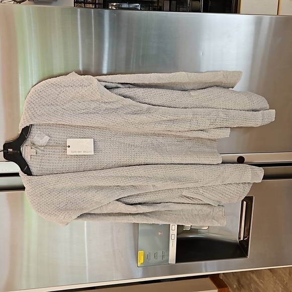 💕BAREFOOT DREAMS💕 CozyChic Lite Coastal Cardigan ~ Ocean Light Blue XS NWT - Picture 9 of 16